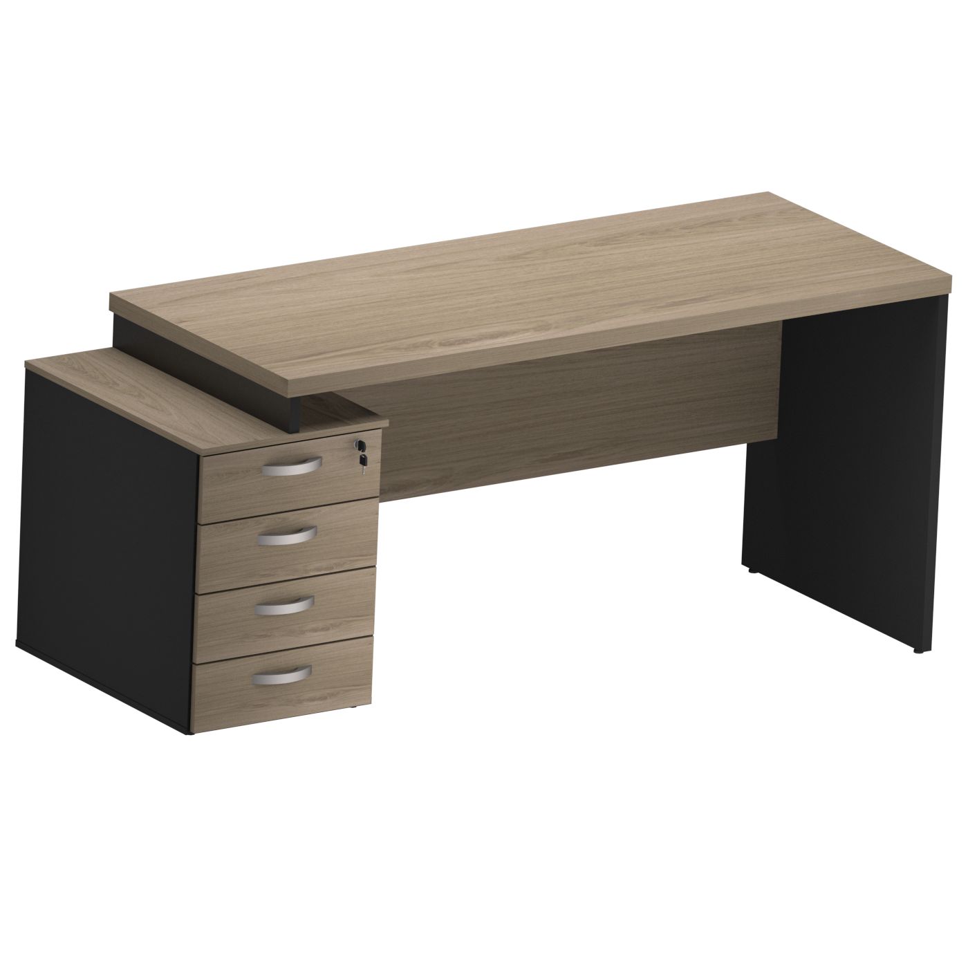 Mesa Reta Pedestal 1500mm